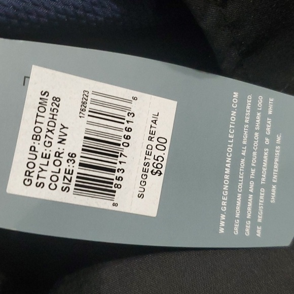 Greg Norman Shorts Men's Sz 36 Blue Performance Fabric Moisture Wicking Stretch - Picture 10 of 13